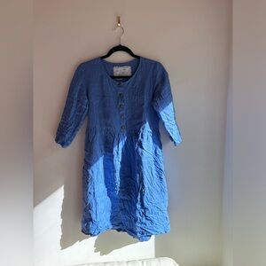 SOLD Not Perfect Linen Mama Dress